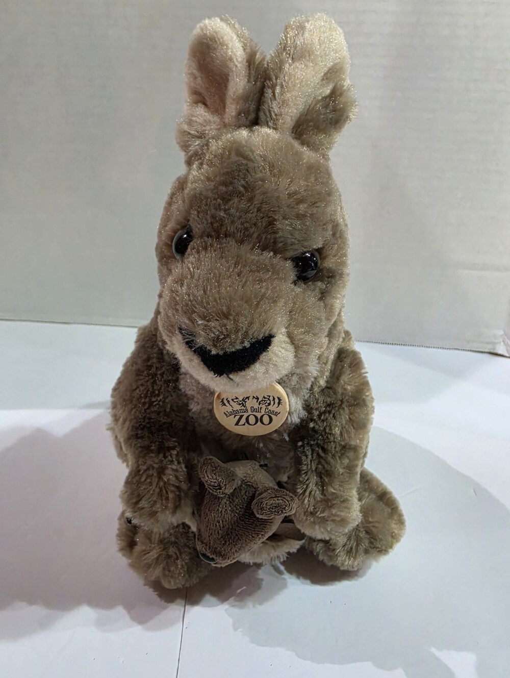 Wild Republic Kangaroo & Baby Plush Stuffed Animal 11”  Alabama Gulf Coast Zoo